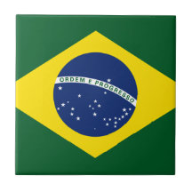 Brasilien-Flagge Keramikkacheln