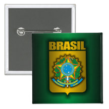 "Brasilien-Stahl-" Knöpfe Anstecknadelbuttons