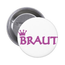 Braut mit Kronenikone Anstecknadel