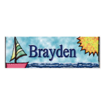 Brayden Segelboot-Lesezeichen Visitenkarten