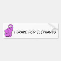 Bremse des COLUMBIUMS I für Elefant-Autoaufkleber