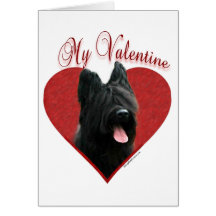 Briard ma carte de note de Valentine