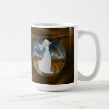 BRIDE BROWN SATIN COFFEE MUG