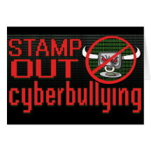Briefmarke heraus stoppen Cyberbullying Karten