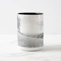 Brise douce, cieux argentés tasse à café