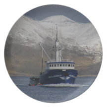 Bristol-Seemann, Krabben-Fischerboot im niederländ Flacher Teller