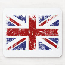 Britischer Flaggen-Punk-Schmutz Mauspad