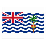 Britisches der Ozean-Gebiets-Flagge IO Postkarte