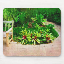 Bromeliad, Ölgemälde, tropische Sammlung Mauspads