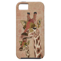 Bronze Rosa  Giraffes  Floral  iPhone Case coques case-mate