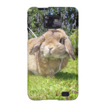 Brown stutzte Ohrkaninchen mit Lavendel Galaxy S2 Case