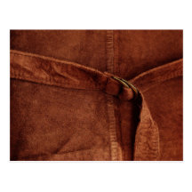 Brown-Veloursleder mit Bügel und Schnalle Postkarten