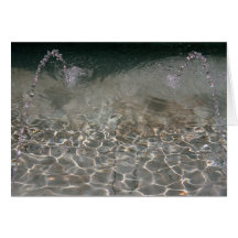 Brunnen-Spray Grußkarte