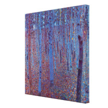 Buchen-Wald durch Gustav Klimt Gespannter Galerie Druck