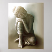 Buddha reposant posters