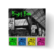 Bugzy Boo-Zug-STOPP-Taste Anstecknadel