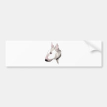 Bull-terrier anglais adhésif pour voiture