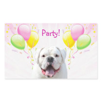 Bulldog with balloons aufkleber