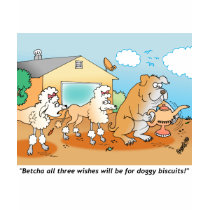 Bulldogge - Pudel-Cartoon-Geschenke