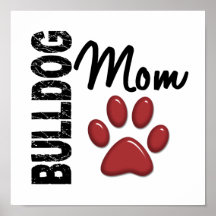 Bulldoggen-Mamma 2 Posterdrucke