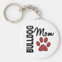 Bulldoggen-Mamma 2 Schlüsselanhänger