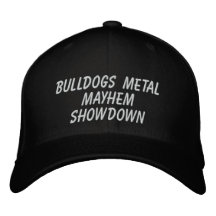 BULLDOGGEN-METALLVerstümmelung SHOW-DOWN gestickte Bestickte Baseballcaps