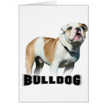 Bulldoggengrußkarte