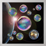 bulles en affiche de l'espace de 14,95