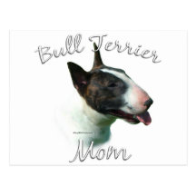 Bullterrier-Mamma 2 Postkarten