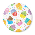 Bunte kleine Kuchen magnete