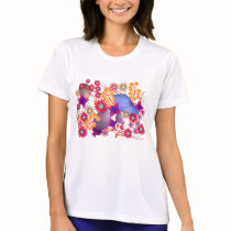 Bunte Sommer-Blumen und Steine