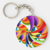 Bunter abstrakter Entwurf Keychain Schlüsselbänder