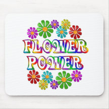 Bunter Blumen-Power Mauspad
