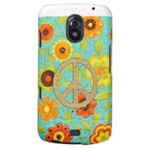 Bunter Girly starker Friedensblumendruck Samsung Galaxy Nexus Hüllen