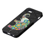 Bunter Retro Blumen-Elefant-Entwurf Schutzhülle Fürs iPhone 5