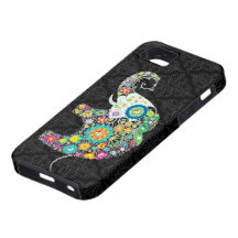 Bunter Retro Blumen-Elefant-Entwurf Schutzhülle Fürs iPhone 5