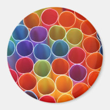Bunter Stroh-Magnet
