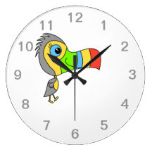 Bunter Toucan Vogel Uhren