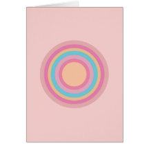 BUNTES REGENBOGEN-ZIEL-ROSA GRUßKARTEN