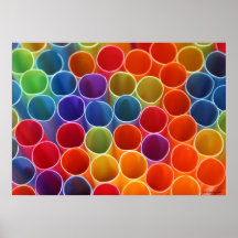 Buntes Stroh-Plakat