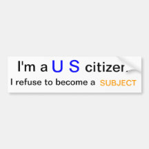 Bürger U S Autosticker