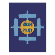 Bush-Pilot Postkarten