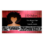 Businesscards de salon de coiffure cartes de visite professionnelles