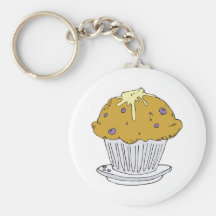 butterartiges Blaubeermuffin Schlüsselband