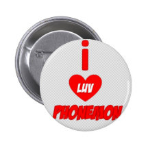 Button i <3 Phonemon Pin's Avec Agrafe