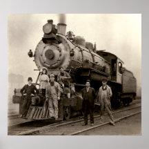 C. 1905 train de chemin de fer affiche