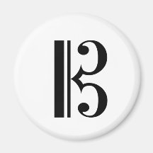 C-Clef-Magnet Kühlschrankmagnete