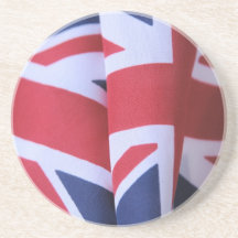 caboteur britannique de deux drapeaux dessous de verre