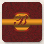 Caboteur de liège de monogramme dessous-de-verre