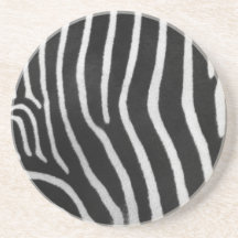 Caboteurs de motif de zèbre dessous de verres